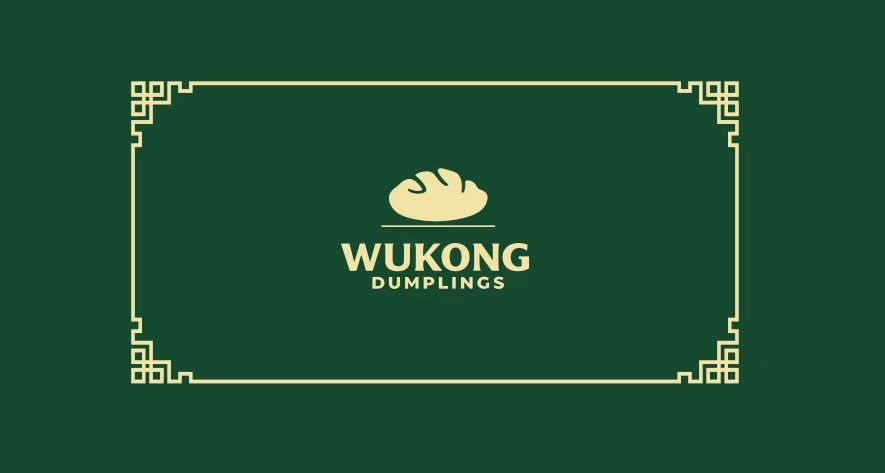 WUKONG Dumplings green and gold brand card